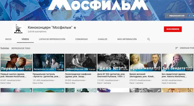 En el canal de la productora Cinetel Multimedia encontrarás más de mil películas completamente gratuitas.