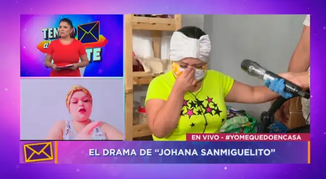 La actriz Edith Santos, más como Johanna San Miguelito, contó en televisión que no recibió en bono de 380 soles.
