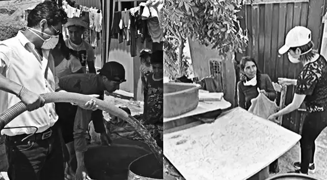 Alcalde y congresista visitaron varios asentamientos humanos.