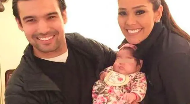 Ezio Oliva y Karen Schwarz felices con Antonia. Ezio Oliva y Karen Schwarz felices con Antonia.