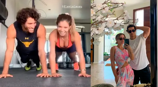 Flavia Laos disfruta cada momento con Patricio Parodi.