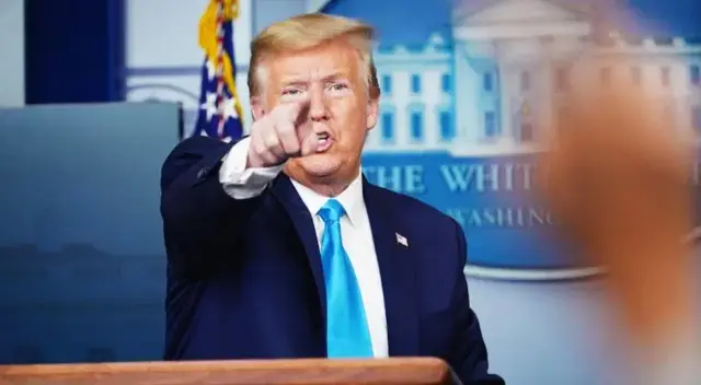 Donald Trump ofreció una nueva rueda de prensa en la Casa Blanca.