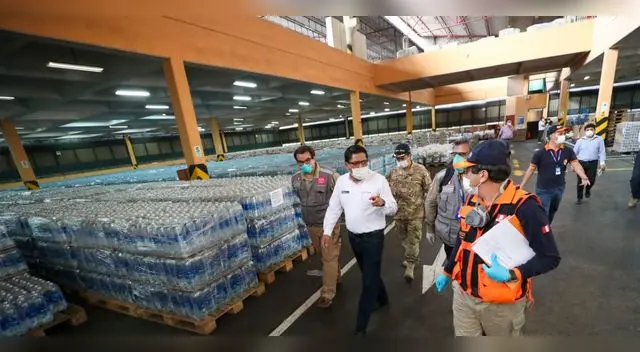 Defensa Civil a cargo de donaciones.