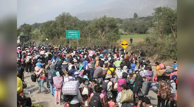 Marcha a pie hacia Huancavelica de Corcona Marcha a pie hacia Huancavelica de Corcona