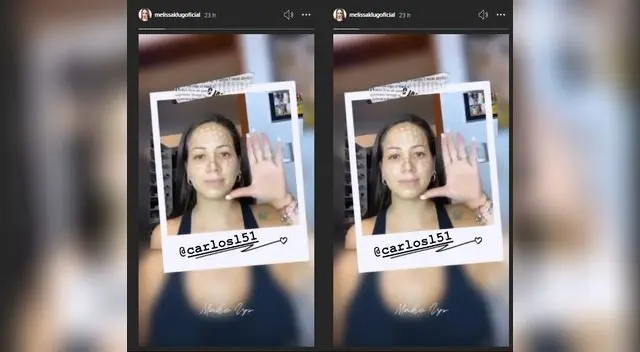 Melissa Klug en Instagram.