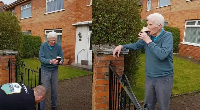 Historia del abuelo enterneció a más de uno.