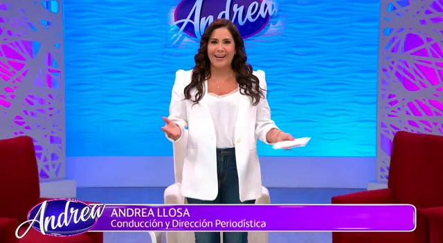 Andrea Llosa feliz con la sintonía que tiene su programa Andrea Llosa feliz con la sintonía que tiene su programa