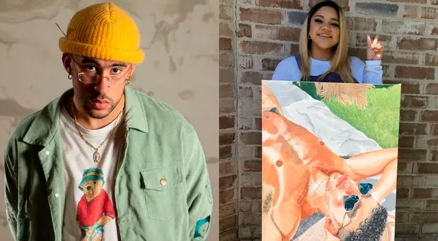 Bad Bunny le ofrece 5 mil dólares a una fan que pintó un cuadro de él Bad Bunny le ofrece 5 mil dólares a una fan que pintó un cuadro de él
