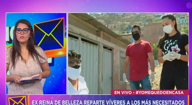 Ex Miss Perú Amazonas se solidariza con los más necesitados en cuarentena.