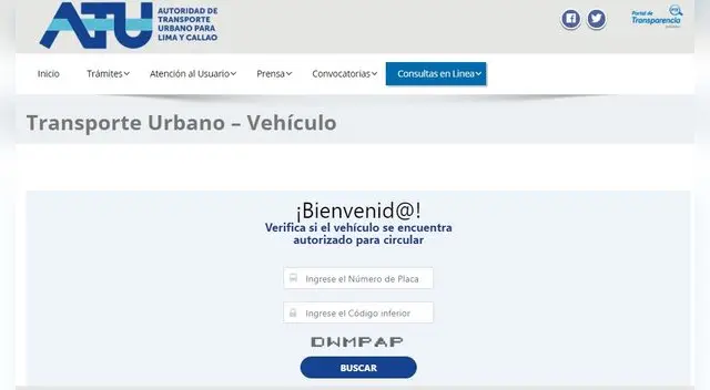 Desde la página de ATU podrás sacar tu pase vehicular.