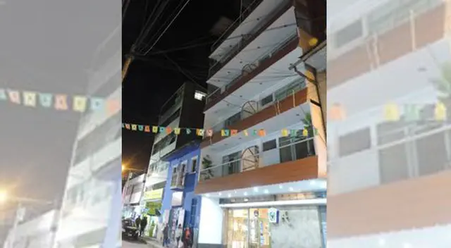 Mujer cae del tercer piso de hotel en Junín. Mujer cae del tercer piso de hotel en Junín.