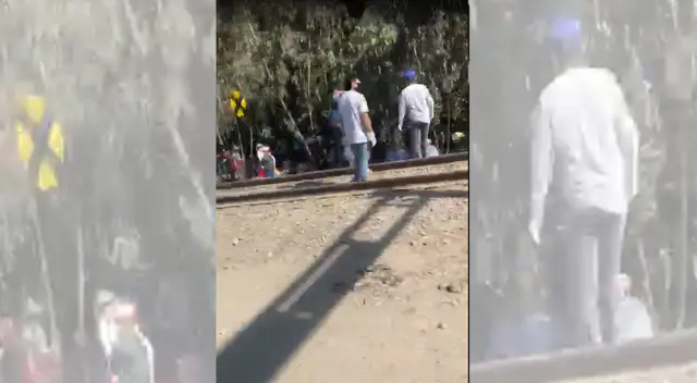 Personas querían llegar caminando a Huancayo. Personas querían llegar caminando a Huancayo.