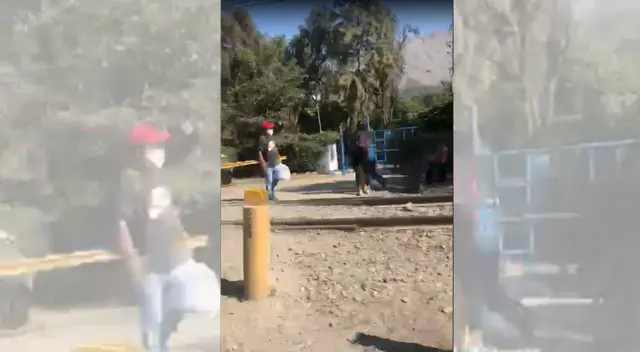 Personas querían llegar caminando a Huancayo. Personas querían llegar caminando a Huancayo.