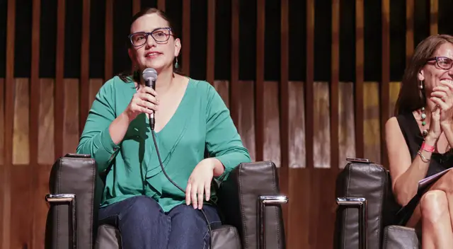 Verónika Mendoza, lideresa del partido político Nuevo Perú.