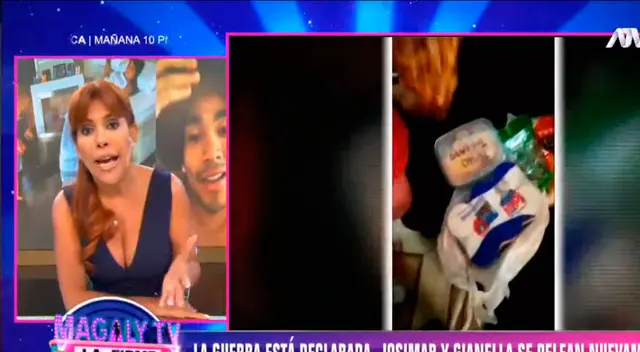 Josimar le entrega una bolsa de patas de pollo. Josimar le entrega una bolsa de patas de pollo.