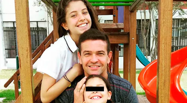 Orlando Fundichely con sus 2 hijas