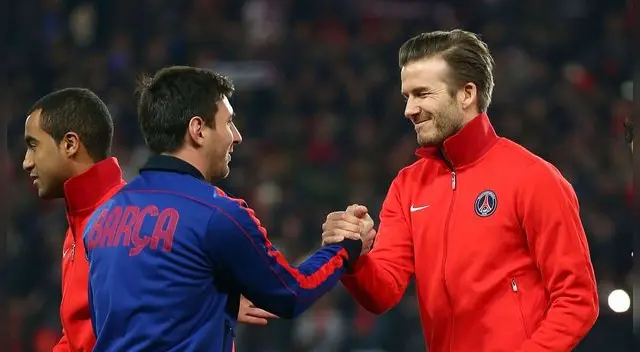 Beckham declaró su admiración por Messi.