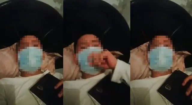 Paciente con coronavirus pide ayuda. Paciente con coronavirus pide ayuda.