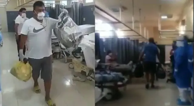 Policía abandona el nosocomio porque venció al coronavirus. Policía abandona el nosocomio porque venció al coronavirus.