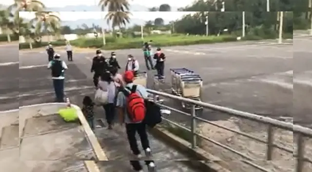 Varados llegaron a San Martín por vuelos. Varados llegaron a San Martín por vuelos.