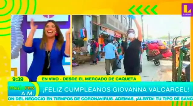 Giovanna Valcárcel hizo un enlace en vivo para Mujeres al mando.