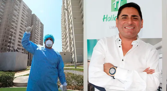 Carlos Álvarez realizó show para pacientes de coronavirus en Villa Panamericana