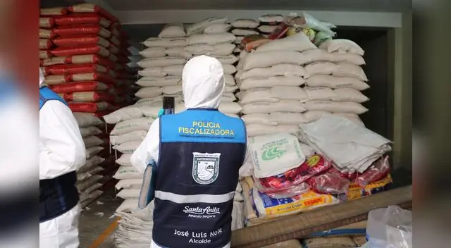 Se decomisió 300 sacos de arroz vencido que iba a ser ofrecido a la venta.