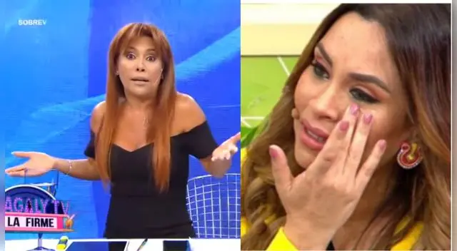 El periodista Gunter Rave ante la polémica pregunta, solo atinó a agachar la cabeza y salir de la toma porque se quebró.