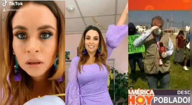 La joven comunicadora explicó el momento que vivió en horas de la mañana de este viernes, tras hablar en vivo con el reportero de América Noticias.