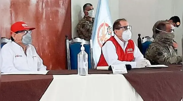 Ministro de Defensa y Agricultura llegaron a Lambayeque para evaluar las acciones respecto al avance del coronavirus. Ministro de Defensa y Agricultura llegaron a Lambayeque para evaluar las acciones respecto al avance del coronavirus.