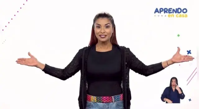 Stephanie Orúe en Aprendo en casa.