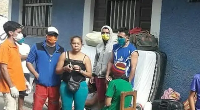 Extranjeros fueron desalojados por no pagar alquiler. Extranjeros fueron desalojados por no pagar alquiler.