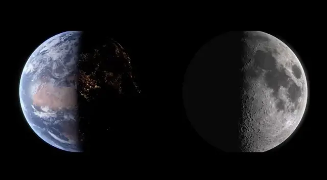 Cada cuadro del clip muestra 15 minutos de tiempo real, y la obra final cubre lo que llevamos de abril.