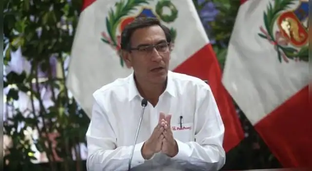 Martín Vizcarra durante la conferencia de prensa. Martín Vizcarra durante la conferencia de prensa.