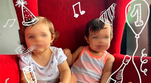 Ricardo Morán celebrar el primer añito de sus hijos. Ricardo Morán celebrar el primer añito de sus hijos.