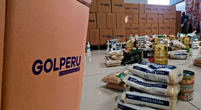 GOLPERU entregará a través de INDECI, 5 000 canastas de víveres para las familias más vulverables.