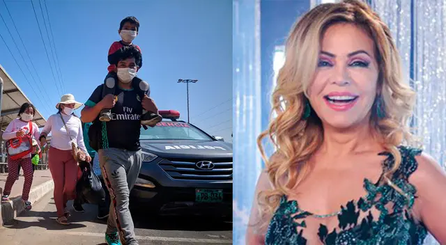 Gisela Valcárcel defiende a las personas que quieren regresar a sus regiones. Gisela Valcárcel defiende a las personas que quieren regresar a sus regiones.