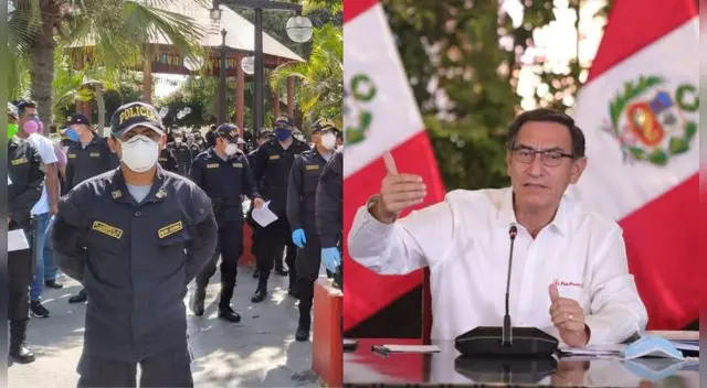 Martín Vizcarra otorgará bono a la PNP Martín Vizcarra otorgará bono a la PNP