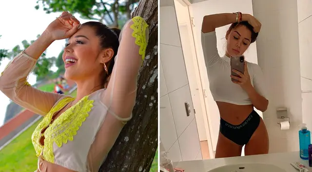 'La chama' hace topless en medio de pandemia.