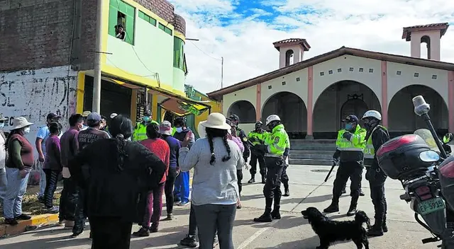 La agresora fue llevada de inmediato a la comisaría de Hauncayo.