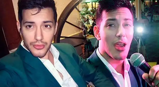 Jean Paul Santa María cantando.
