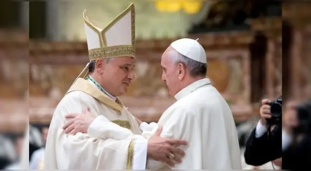El cardenal Konrad Krajewski y el papa Francisco. El cardenal Konrad Krajewski y el papa Francisco.