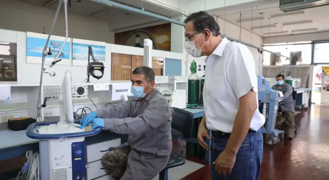Mandatario supervisó reacondicionamiento de respiradores mecánicos en Las Palmas. Mandatario supervisó reacondicionamiento de respiradores mecánicos en Las Palmas.