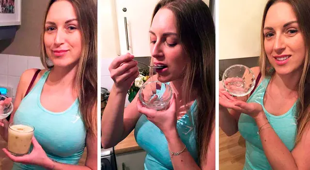 La influencer recomienda tomar el batido de semen. La influencer recomienda tomar el batido de semen.