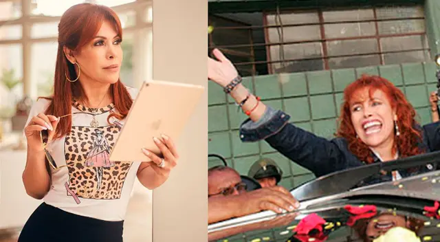 Magaly Medina regresó a la televisión con terrible caída en el set de TV.