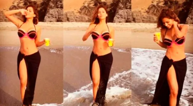 Fiorella Alzamora disfrutando de la playa. Fiorella Alzamora disfrutando de la playa.