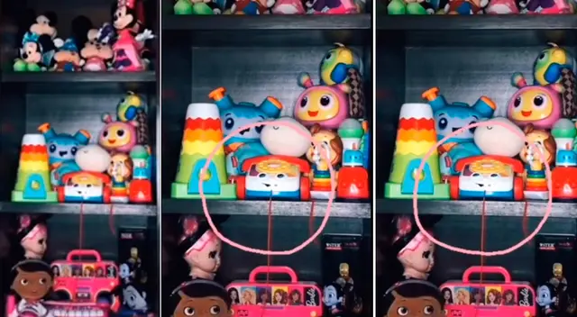 En las imágenes se ve como giran los ojos del teléfono. En las imágenes se ve como giran los ojos del teléfono.