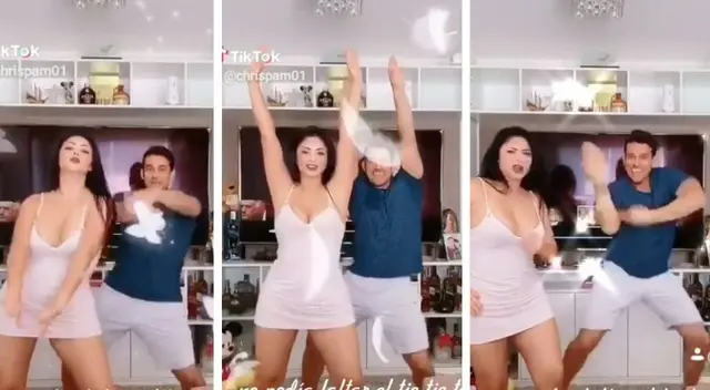 Pamela Franco quedó impactada cuando observó que Christian Domínguez se salió de la coreografía para bailar el hit de la joven sensación y lo botó de la toma Pamela Franco quedó impactada cuando observó que Christian Domínguez se salió de la coreografía para bailar el hit de la joven sensación y lo botó de la toma