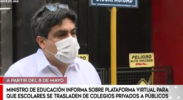 Benavides sostuvo que hasta la fecha han recibido 7 mil solicitudes para el traslado a colegios nacionales.