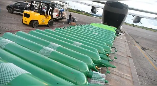 Son 500 balones de oxigeno que compró Gobierno Regional de Loreto para combatir al Covid-19.